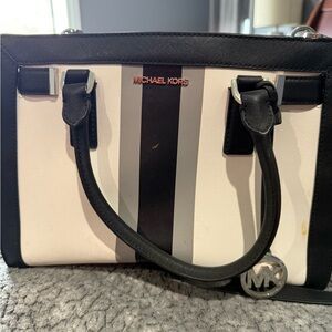 Michael Kors Black and White Women's Bag